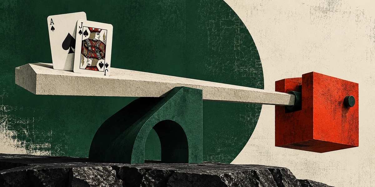 Ilustración del tema: Free Bet Blackjack: Doblajes Gratis, Push 22 y el Precio Real